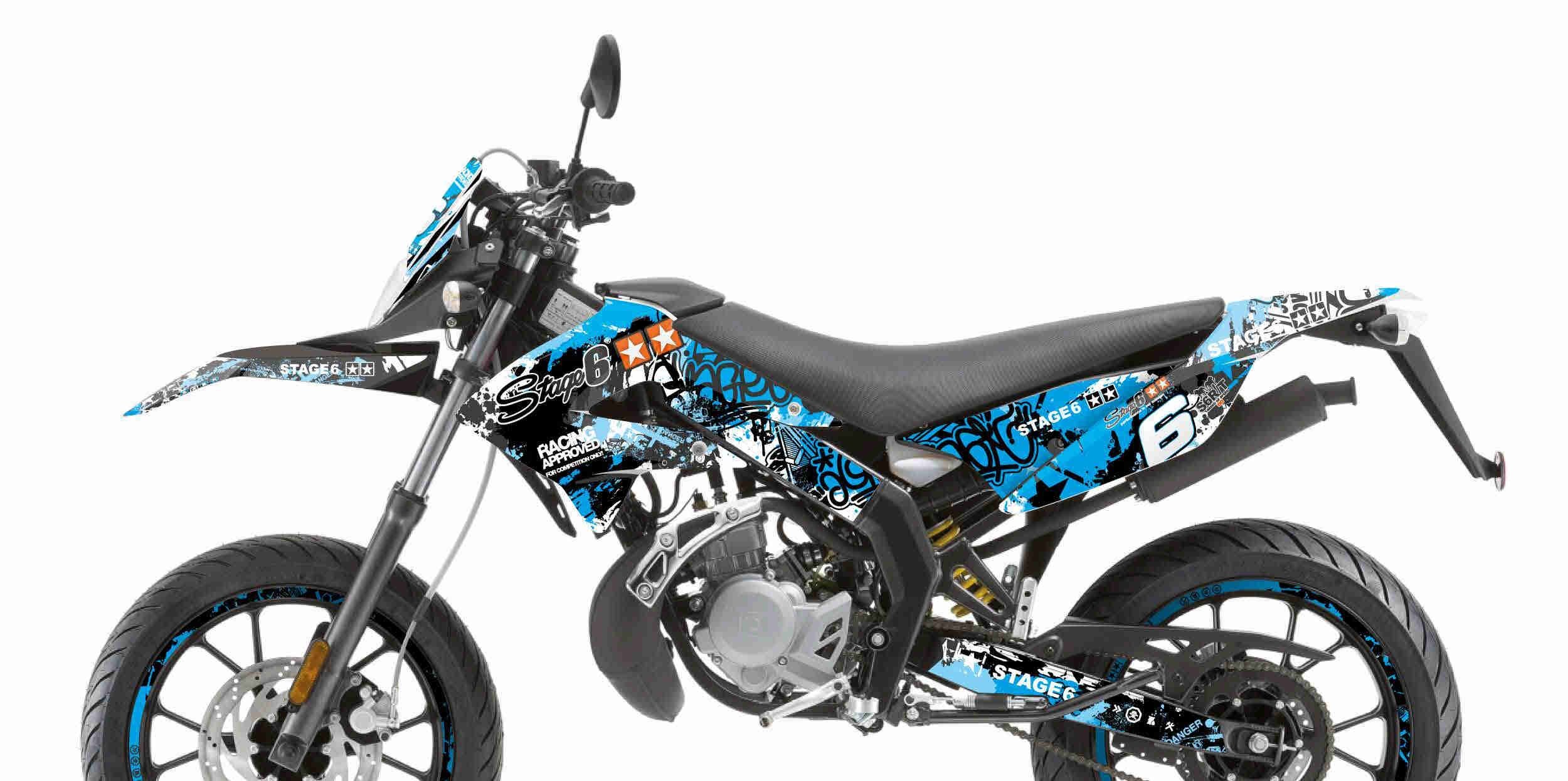 Image of Dekor Kit Derbi Xtreme 2011 - 2017 Stage6 blau / schwarz