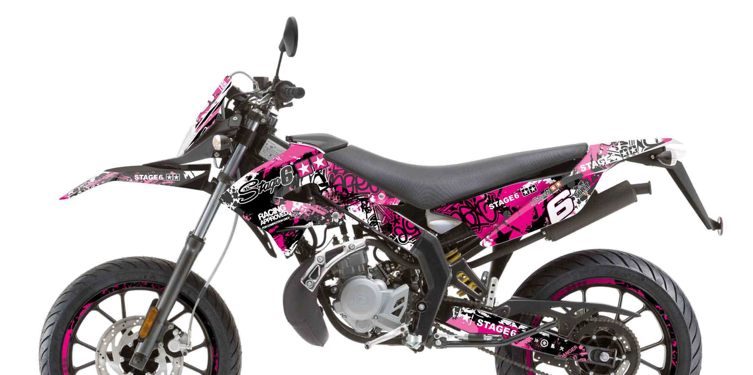 Image of Dekor Kit Derbi Xtreme 2011 - 2017 Stage6 pink / schwarz