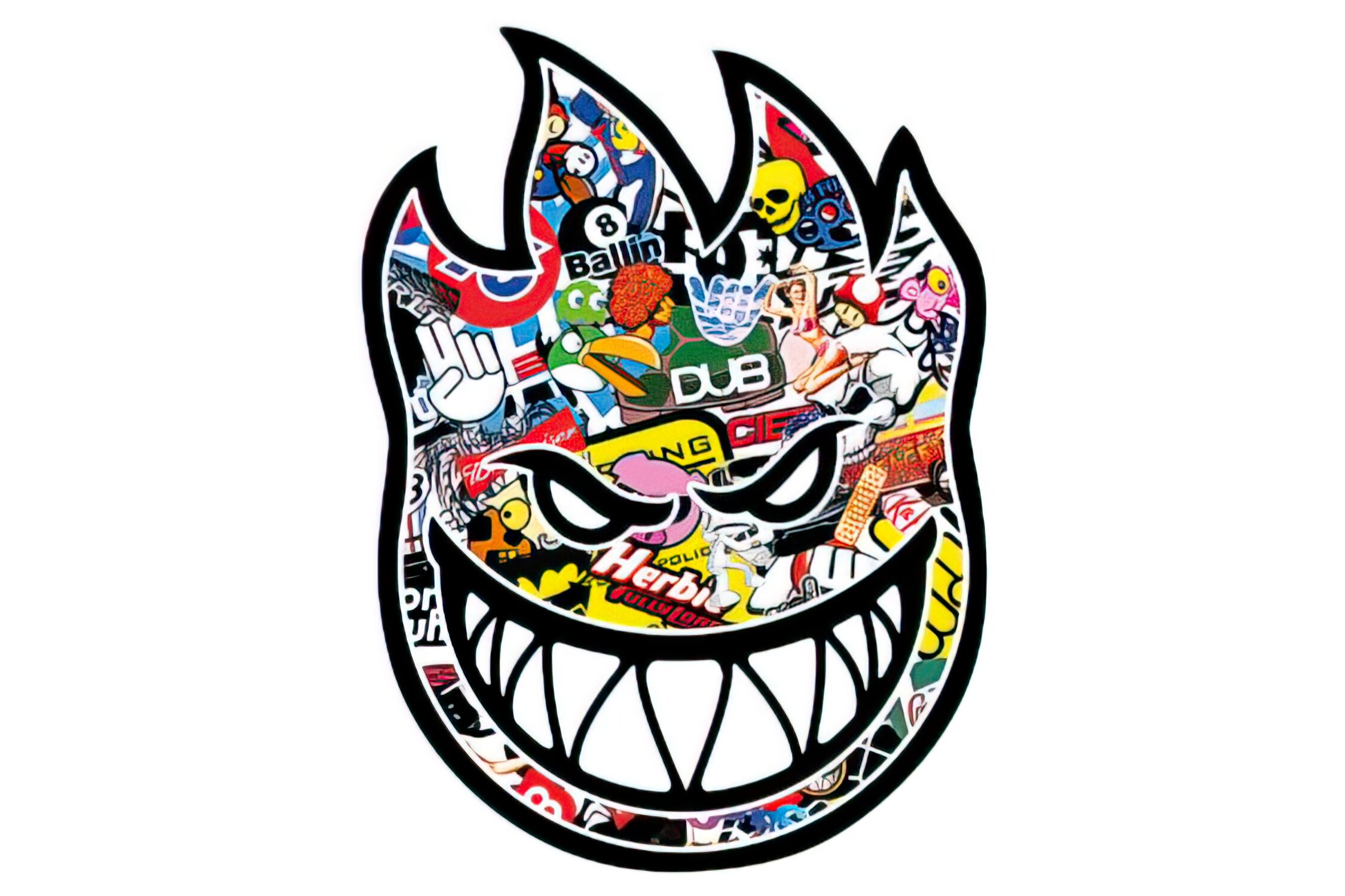Image of Aufkleber Fire Face Sticker Bomb