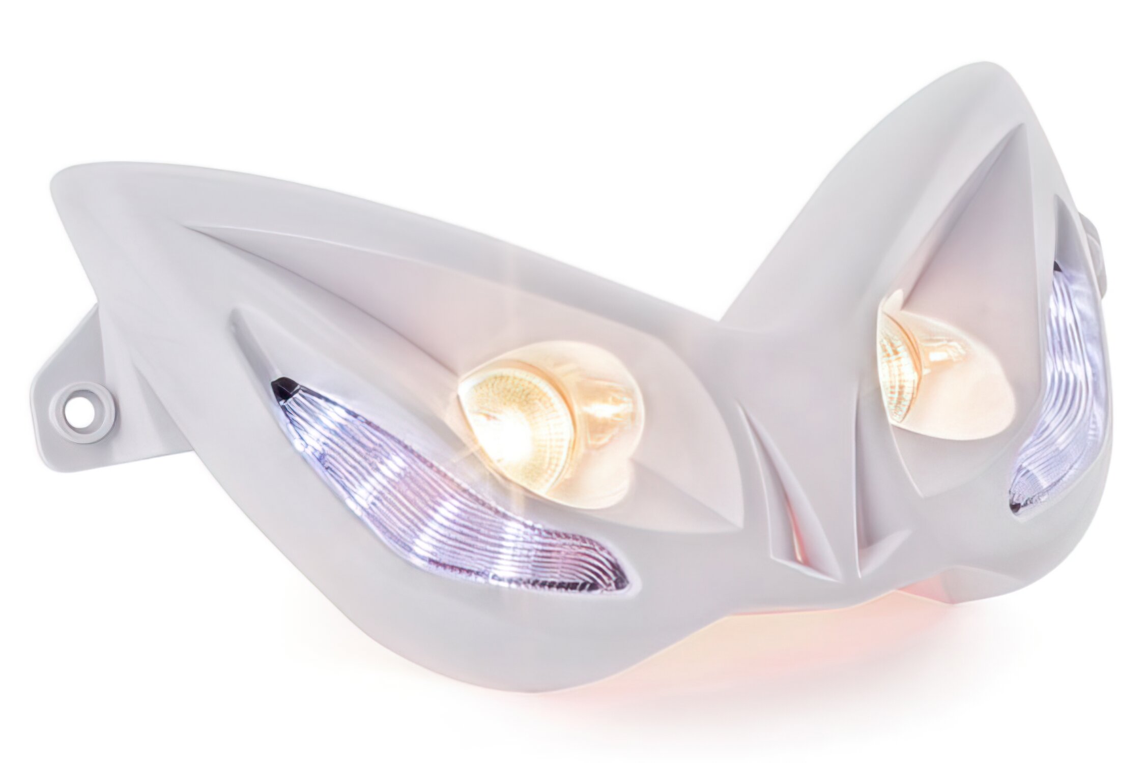 Image of Scheinwerfer Doppeloptik Evo 2 blaue LEDs Yamaha Aerox weiß