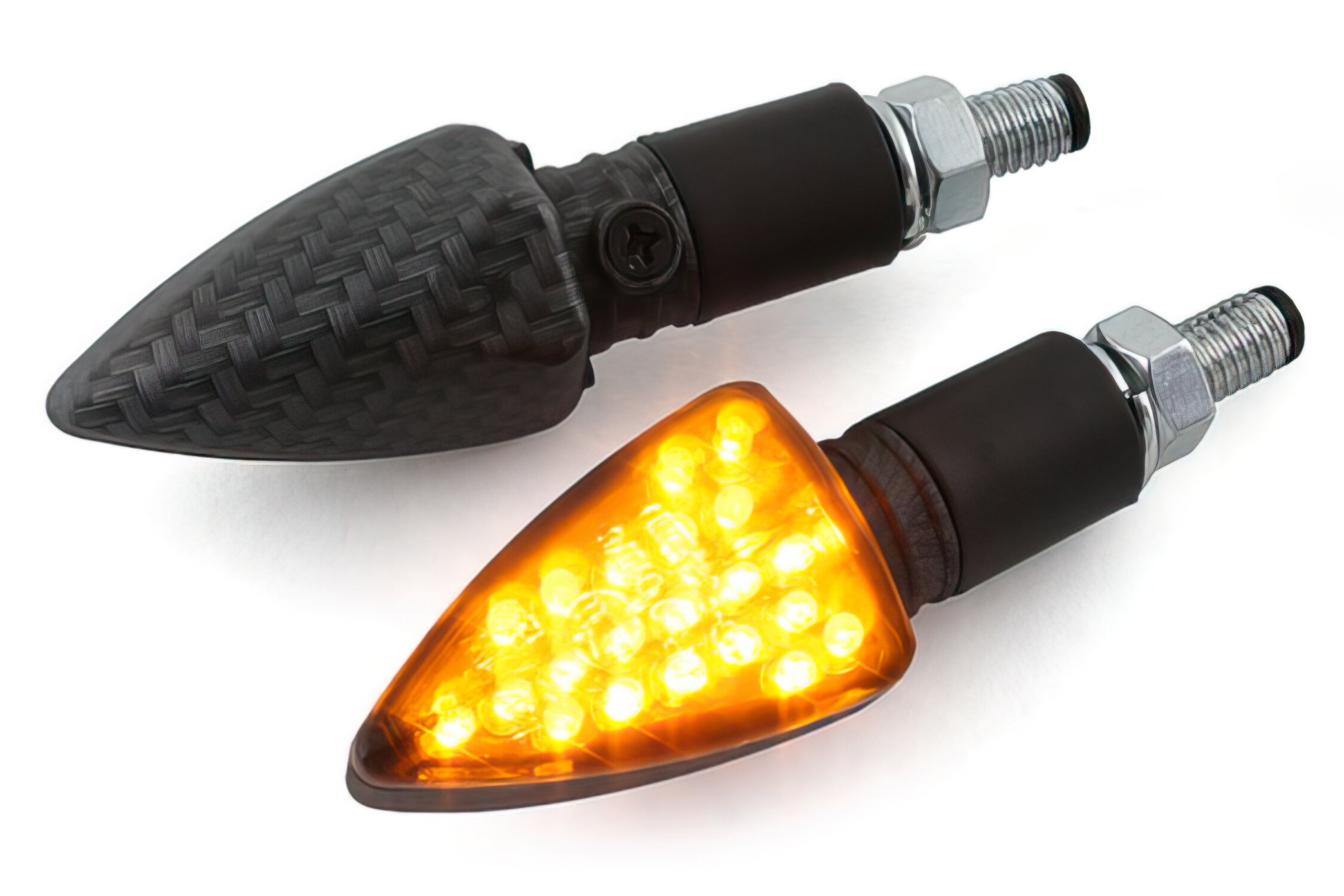 Image of Blinker LED Black Line real carbon-look