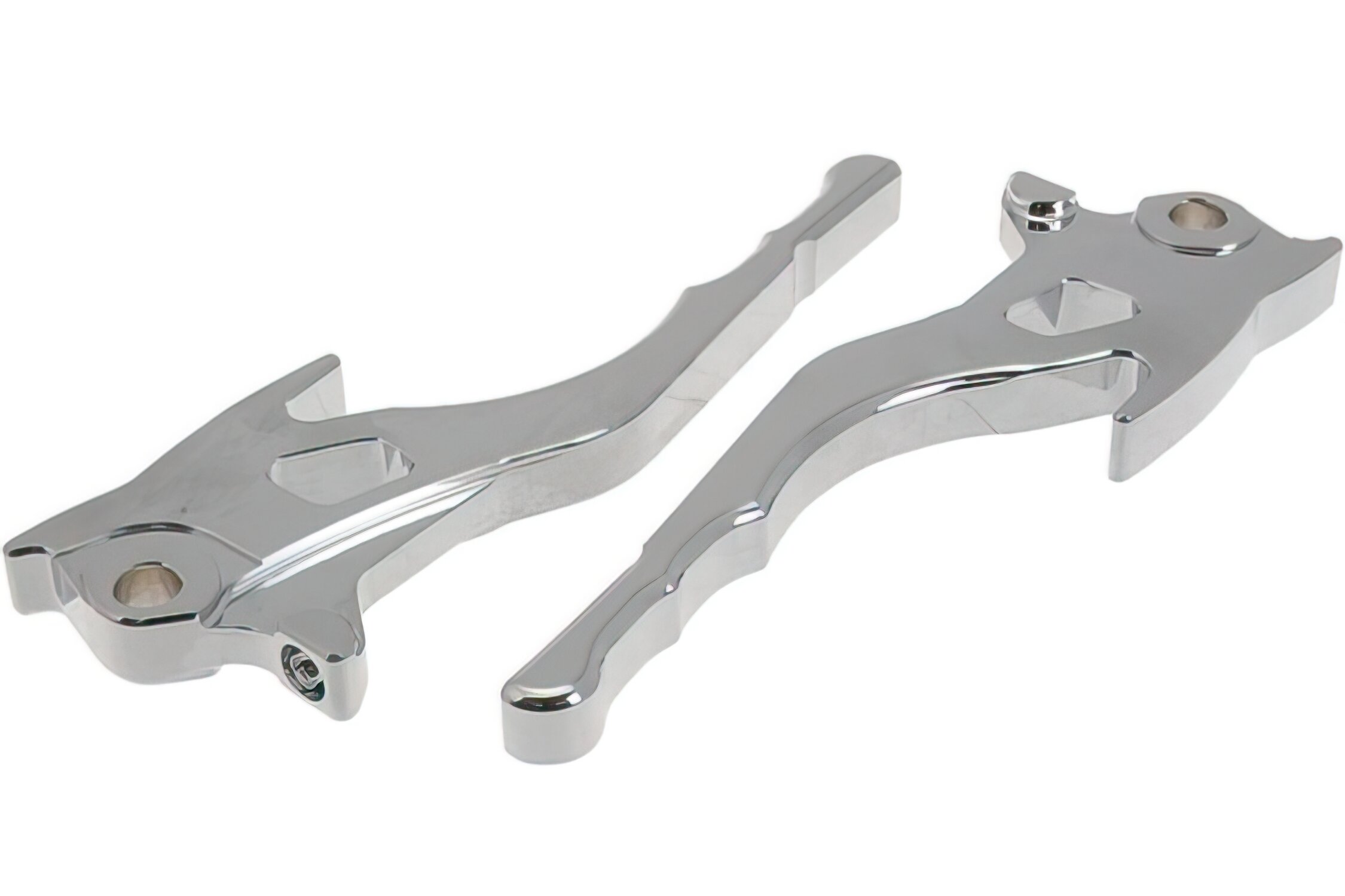 Image of Hebelset STR8 CNC Aggressive chrom Aerox bis 2012