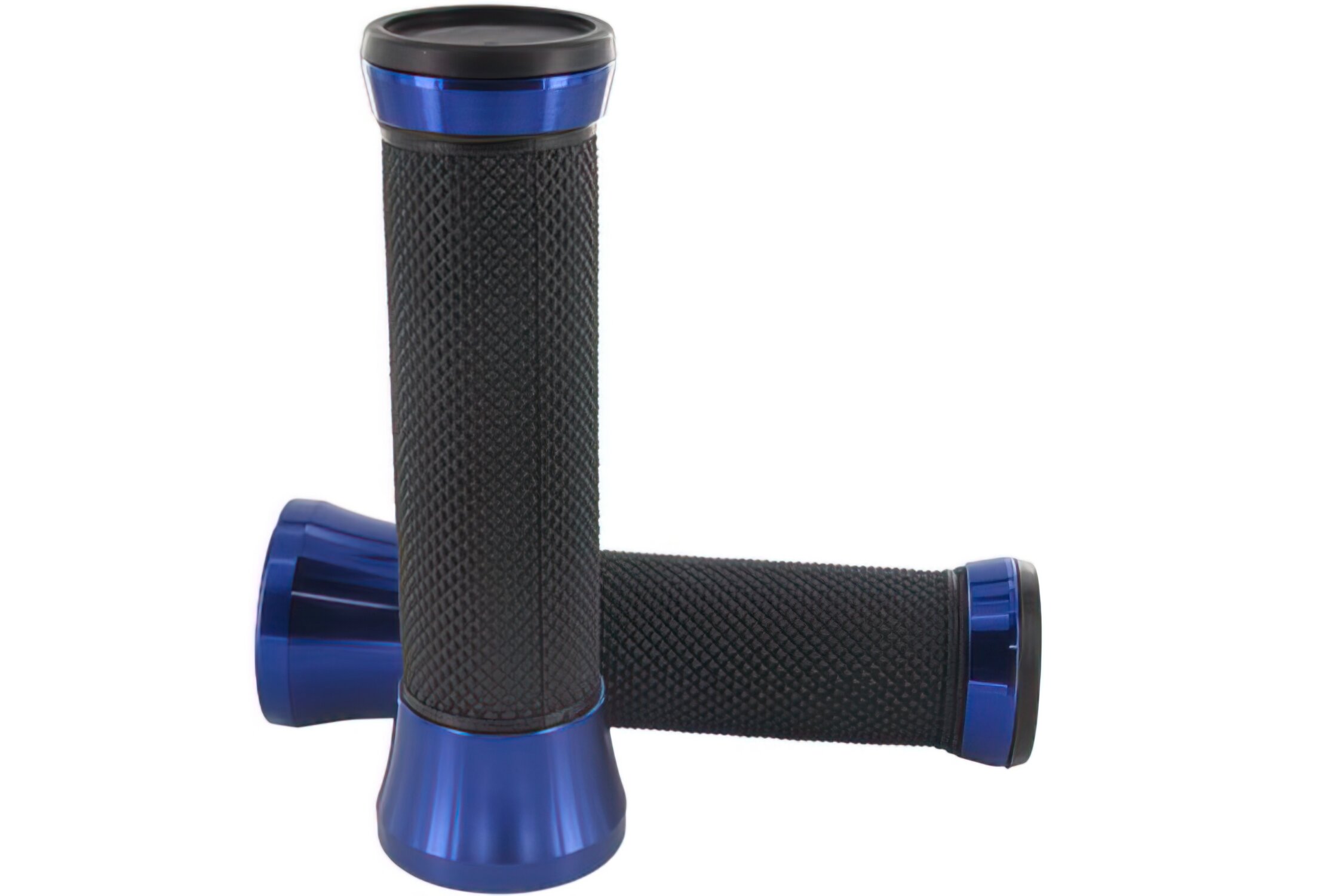 Image of Lenkergriffe STR8 CNC schwarz / blau