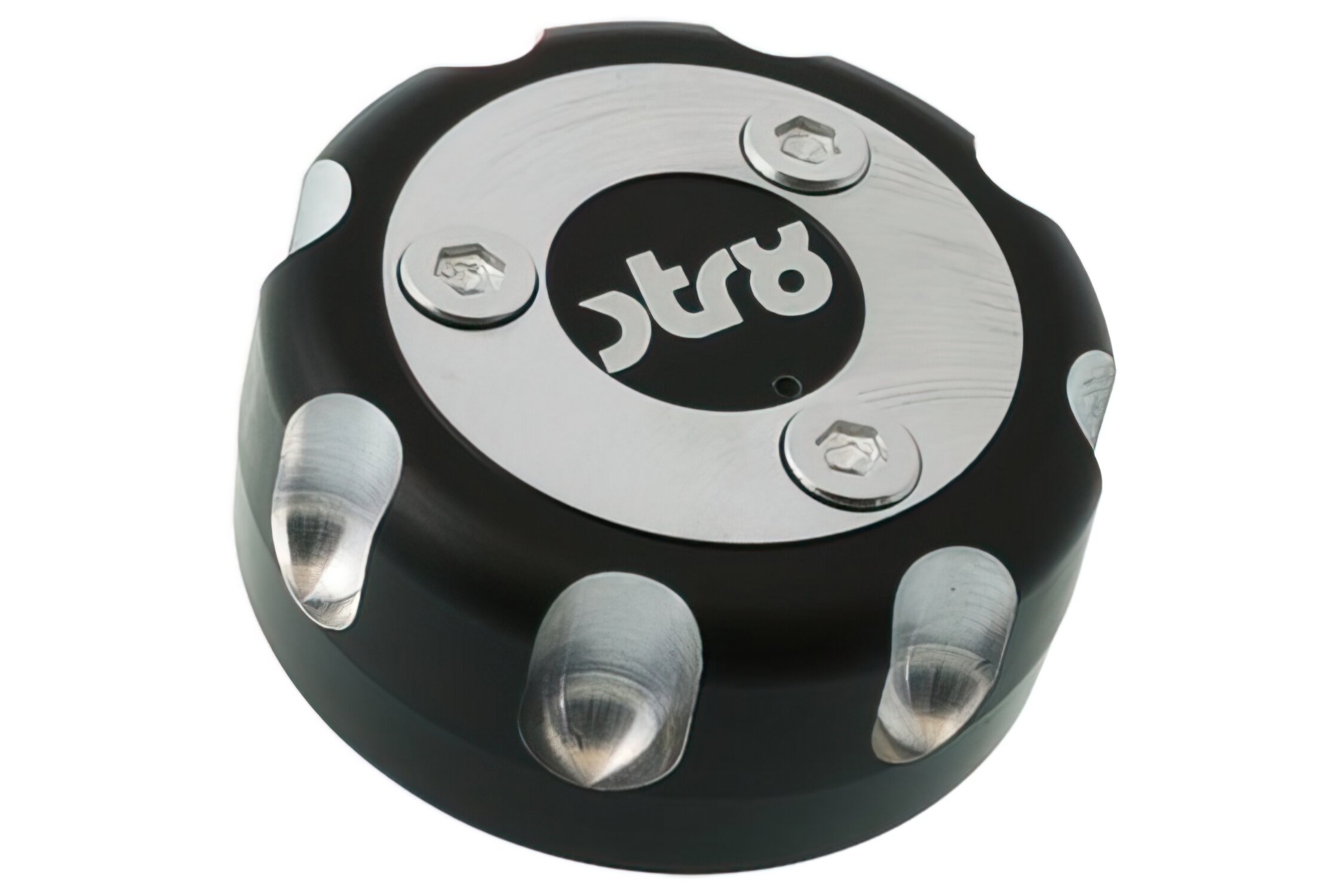 Image of Tankdeckel STR8 CNC Yamaha / MBK / Derbi Senda schwarz