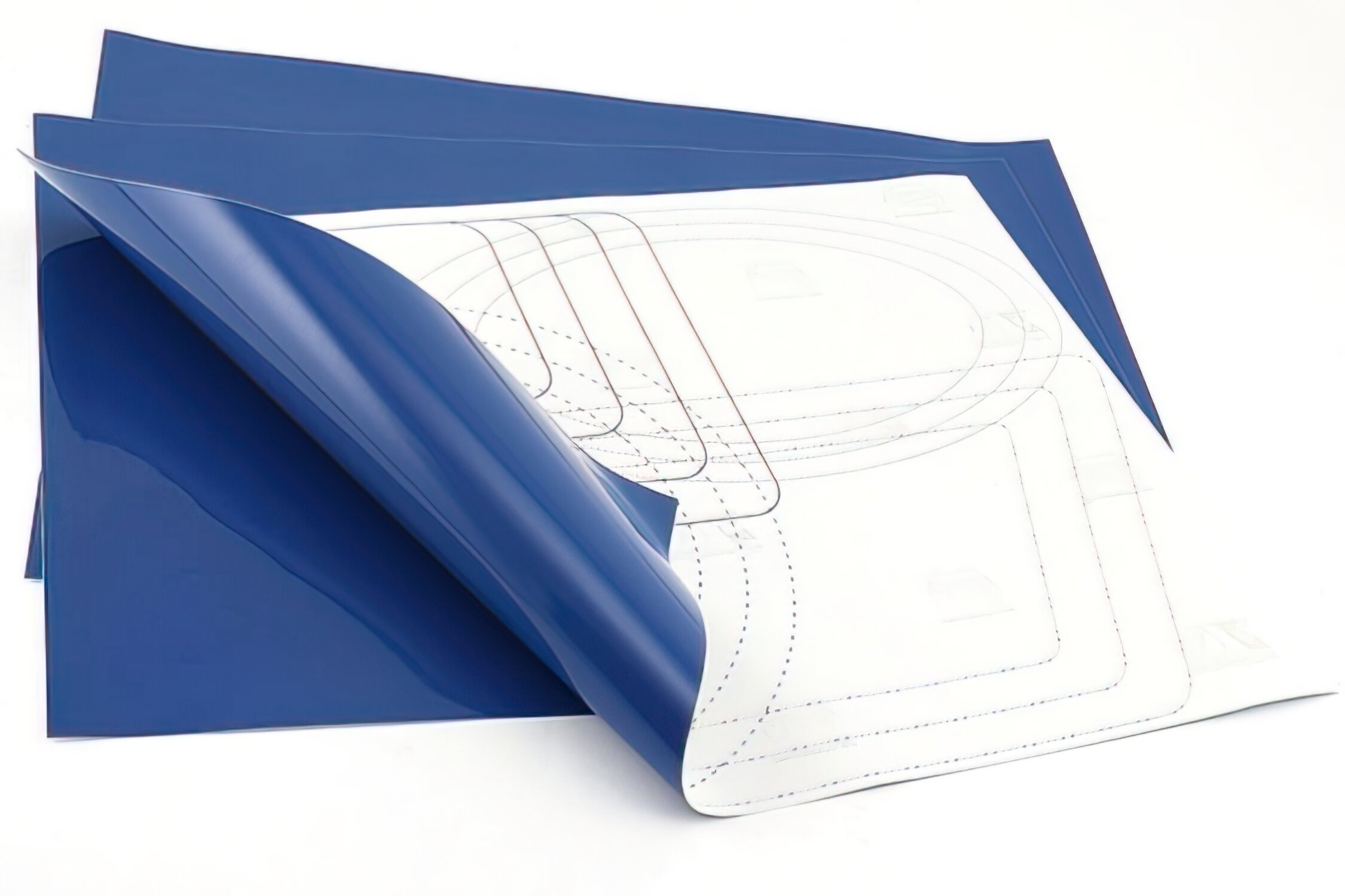 Image of Aufkleber Startnummern Hintergrundset, universal, blau