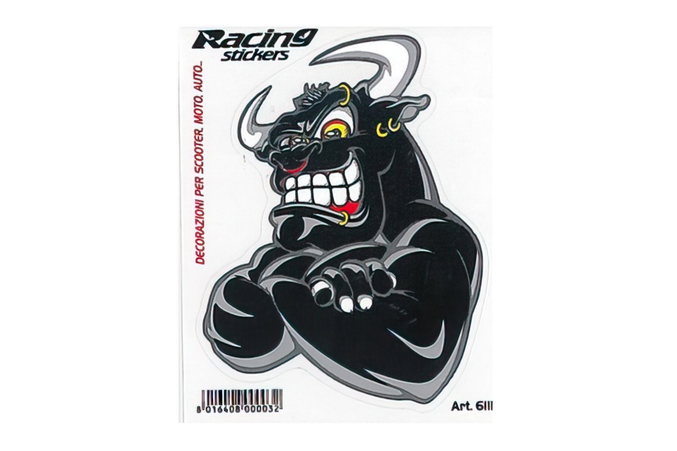 Image of Aufkleber Angry Bull (wütender Stier)
