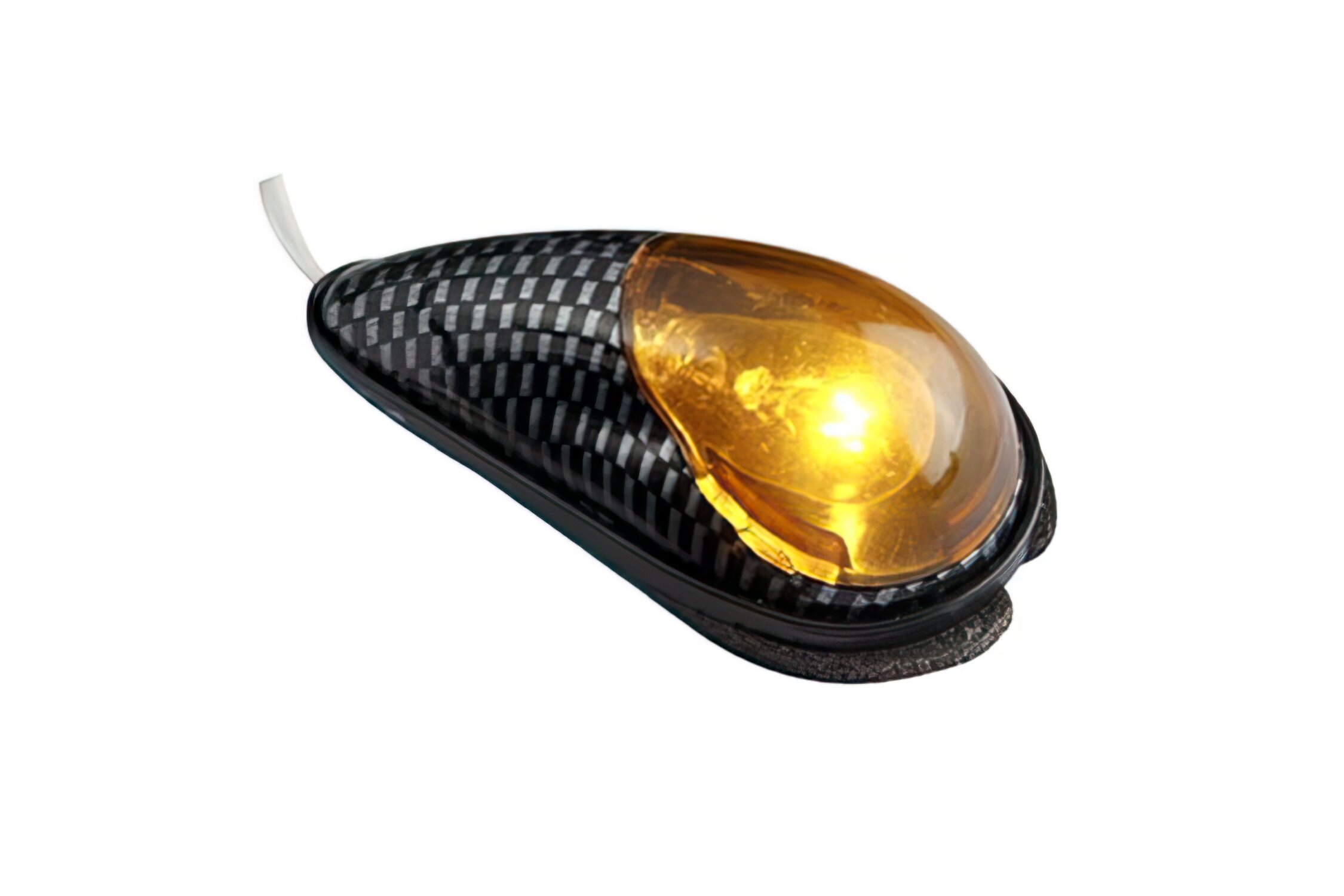 Image of Blinker / Lampen zum Aufkleben Tropfenform carbon / getönt