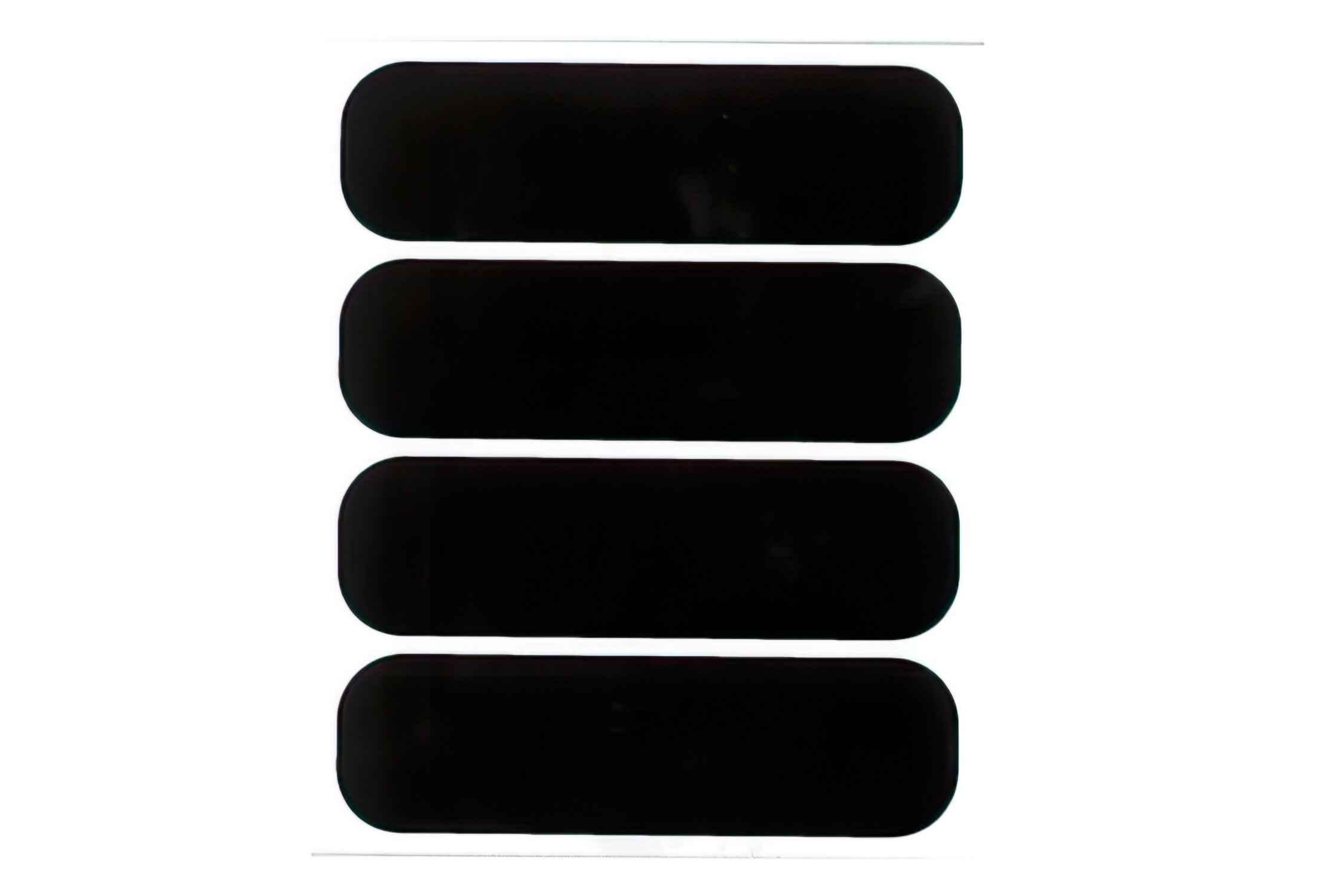 Image of Helm Sticker reklektierend (x4) schwarz
