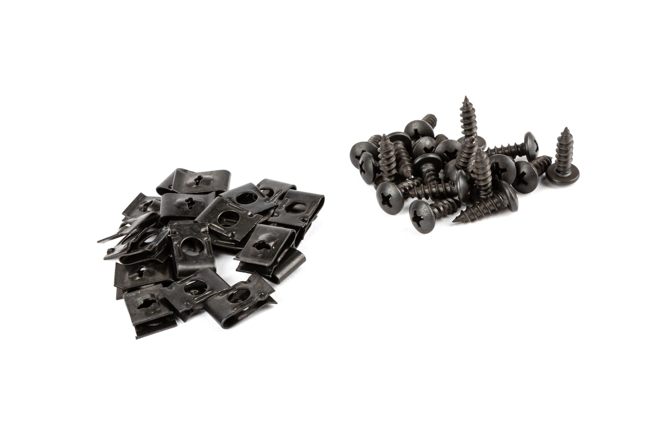 Image of Blechmuttern + Schrauben M5x15 (x20) schwarz