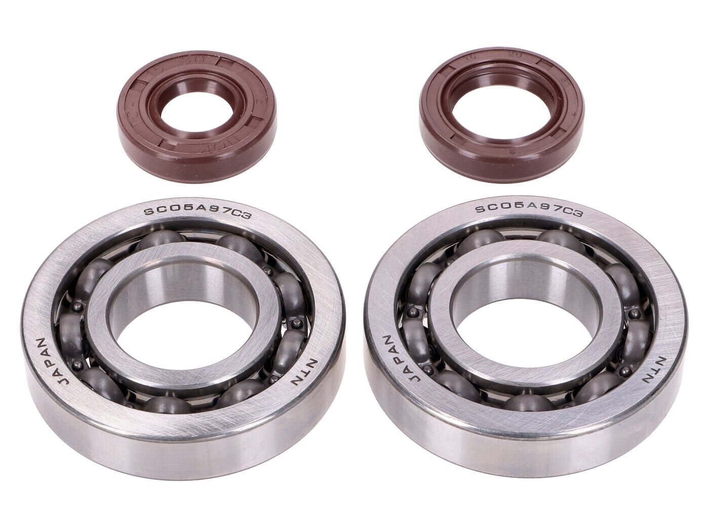 Image of Kurbelwellenlager HD + Wellendichtringe FKM Naraku Honda X8R