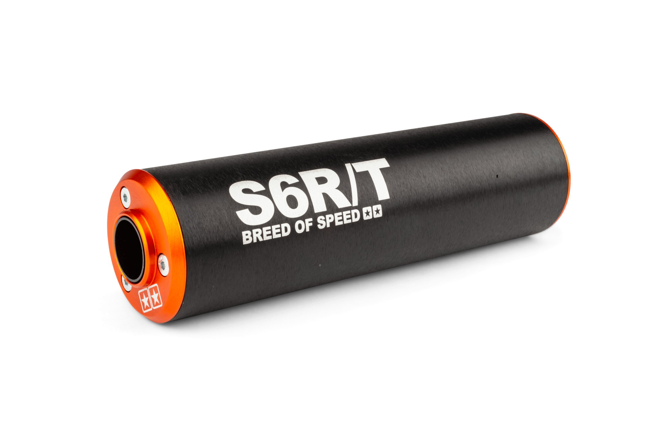 Image of Endschalldämpfer Stage6 R/T 80 - 100cc rechts orange / schwarz
