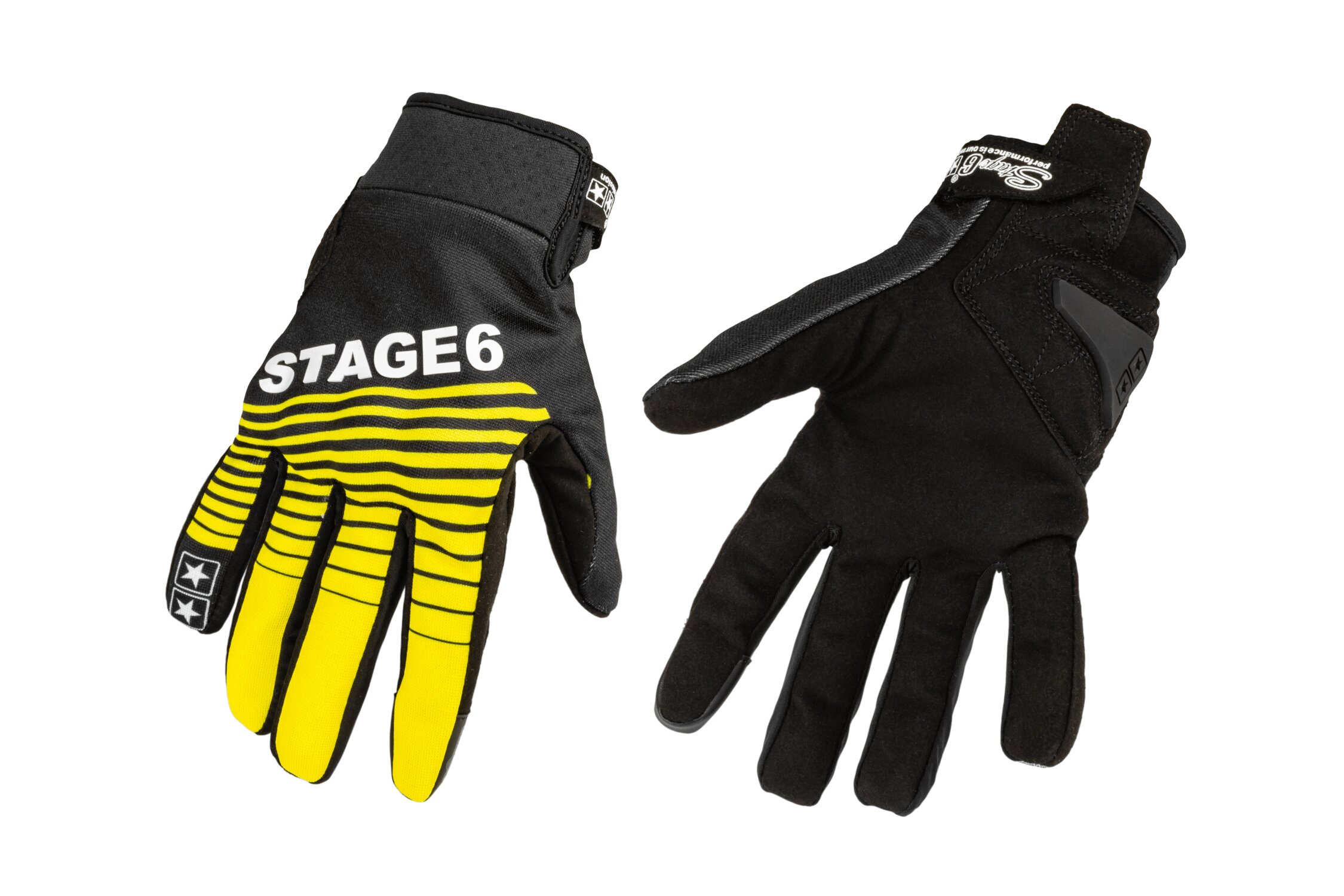 Image of Motorrad Handschuhe Stage6 Street Pure Gelb / Schwarz XL