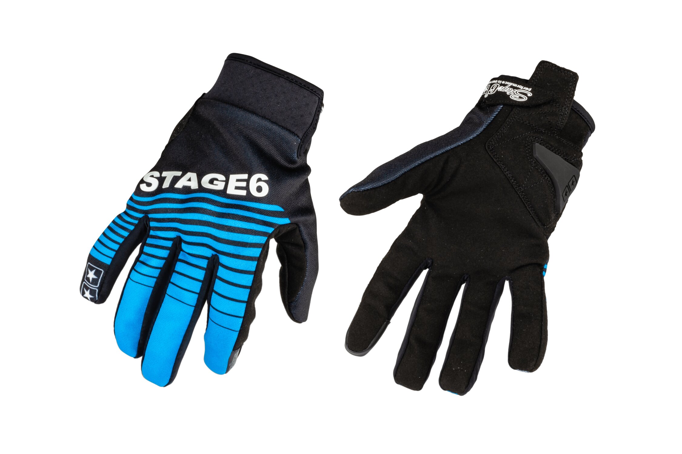 Image of Motorrad Handschuhe Stage6 Street Pure Blau / Schwarz L