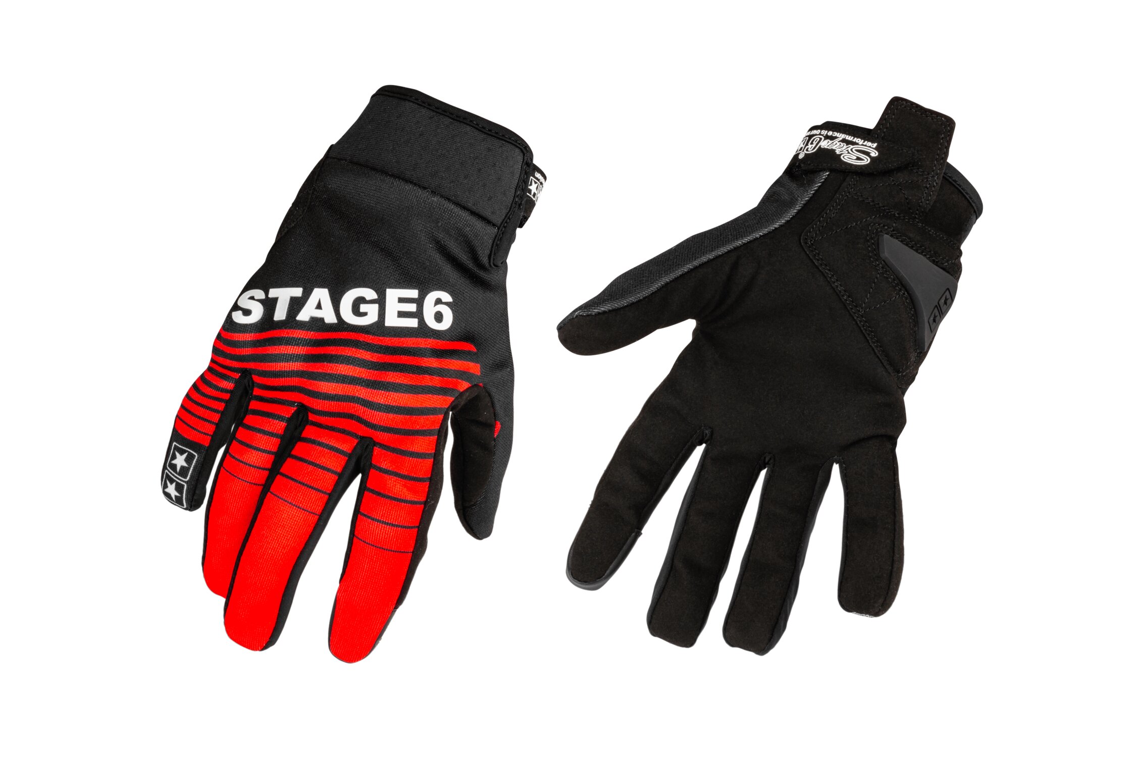 Image of Motorrad Handschuhe Stage6 Street Pure Rot / Schwarz XL
