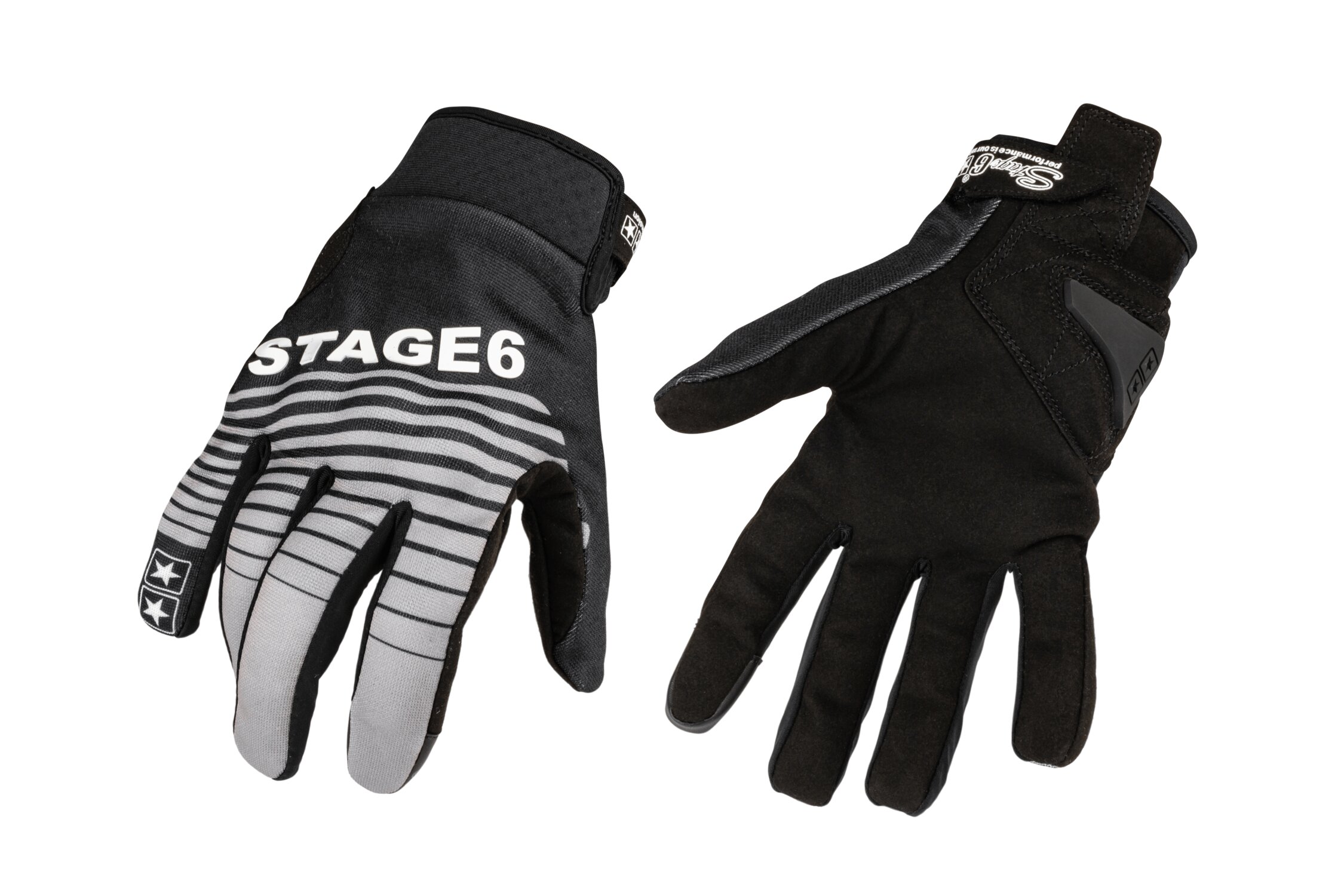 Image of Motorrad Handschuhe Stage6 Street Pure Schwarz / Grau L