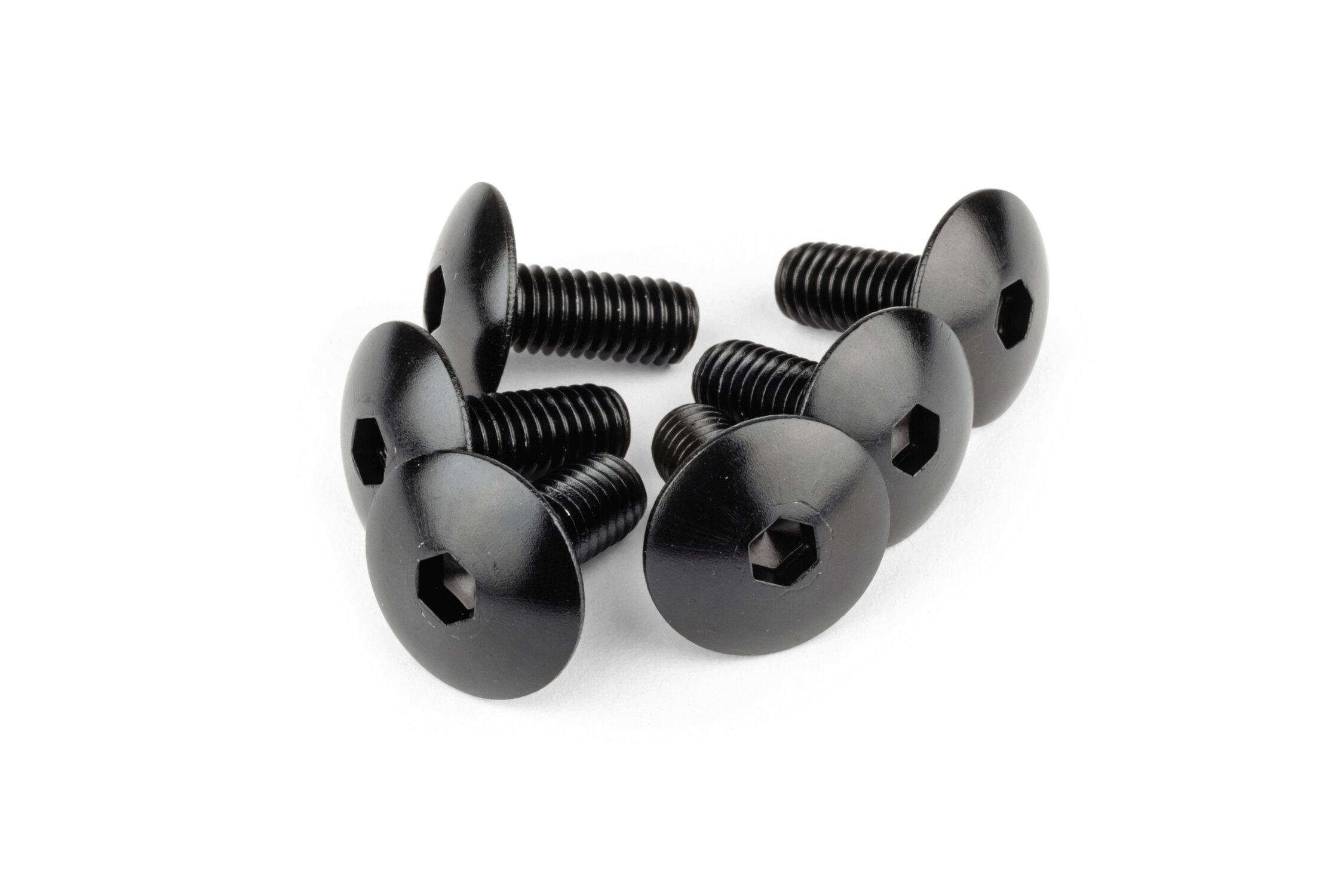 Image of Verkleidungsschrauben Alu M6x15 schwarz (x6)