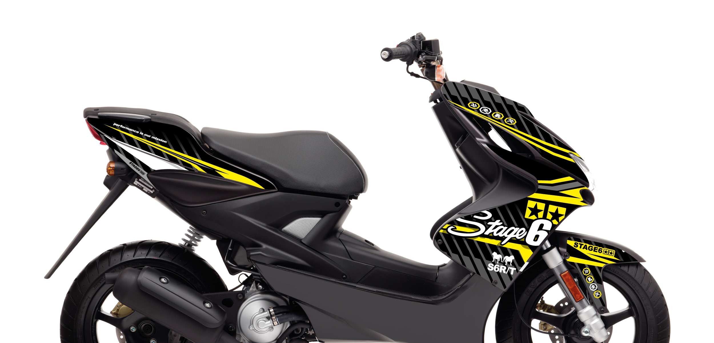 Image of Dekor Kit Yamaha Aerox bis 2013 Stage6 Gelb