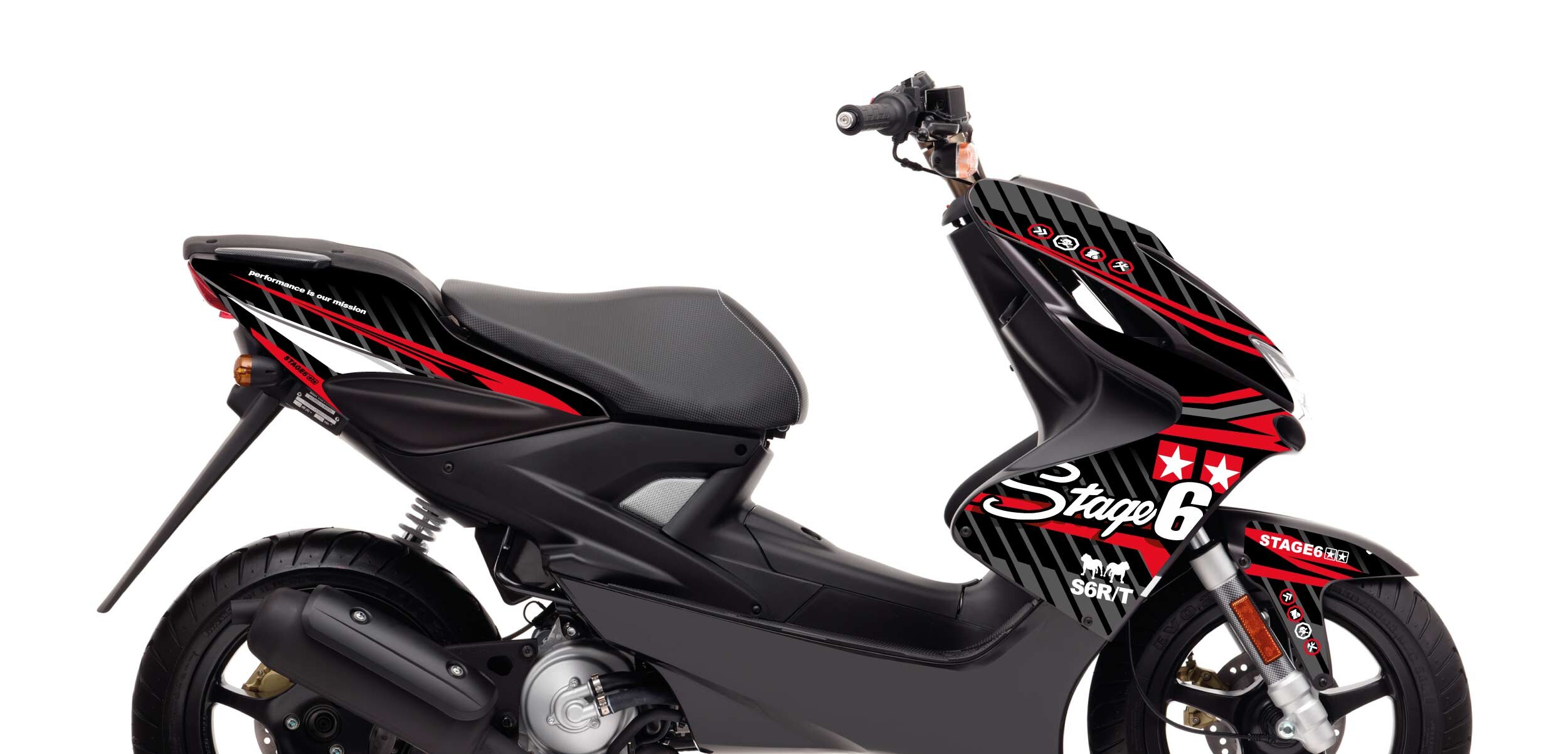 Image of Dekor Kit Yamaha Aerox bis 2013 Stage6 Rot