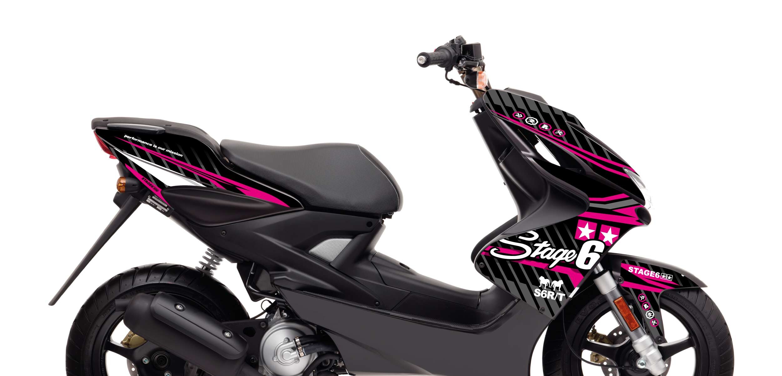 Image of Dekor Kit Yamaha Aerox bis 2013 Stage6 Pink