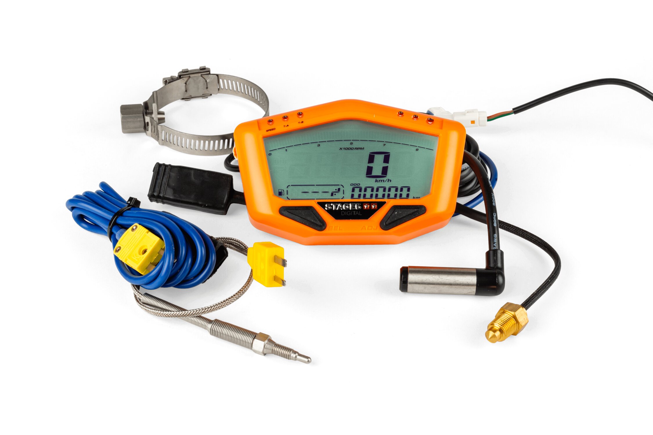 Image of Digitaler Tacho Stage6 R/T MK2 mit EGT Sensor orange