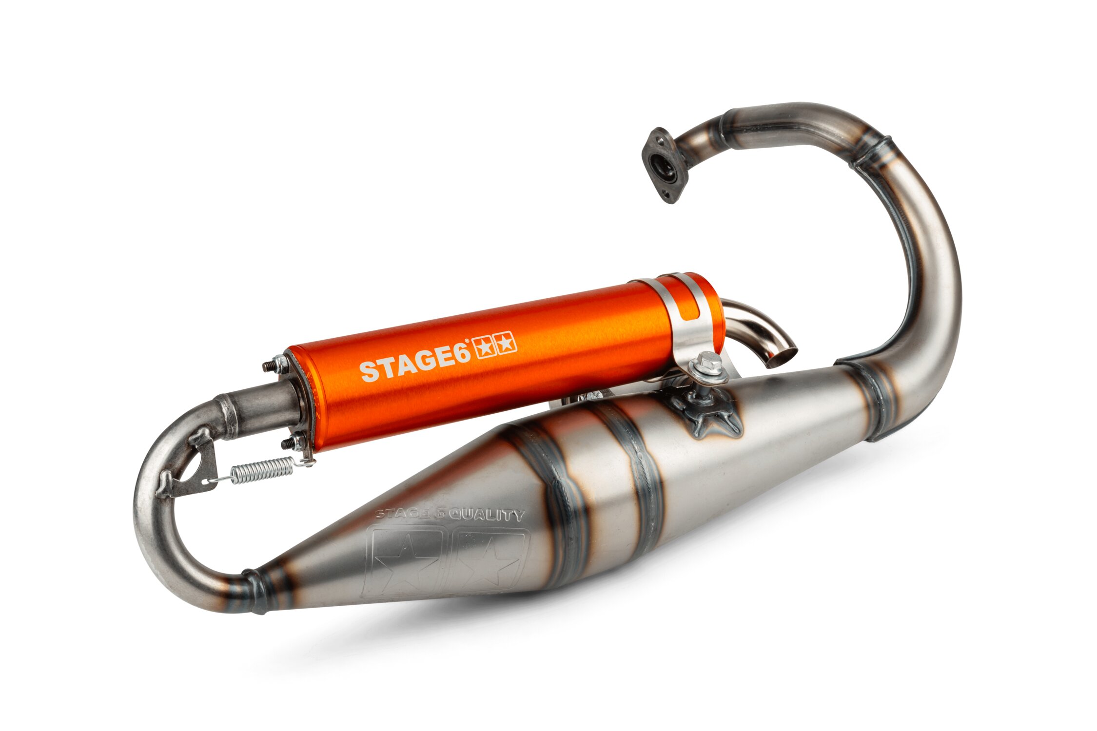 Image of Auspuff Stage6 Pro Replica MK2 Orange Peugeot Speedfight 1 und 2