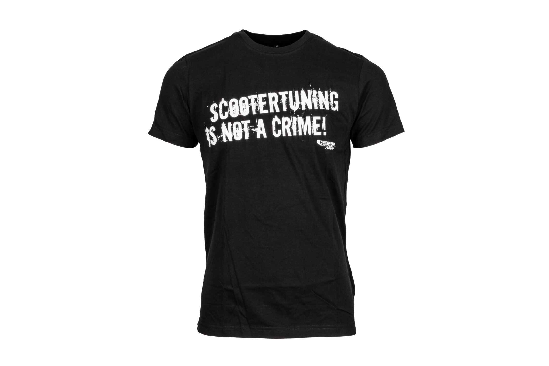 T-Shirt Scootertuning is not a crime schwarz Größe M