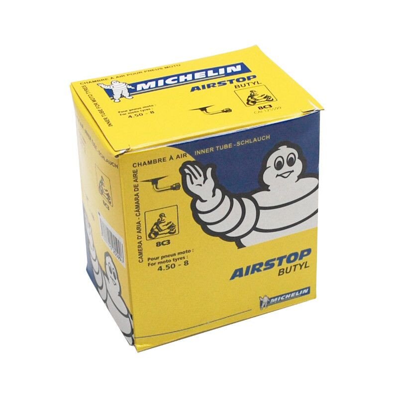 Image of Schlauch 8" 4.50 Michelin Airstop 8C3 90° Ventil