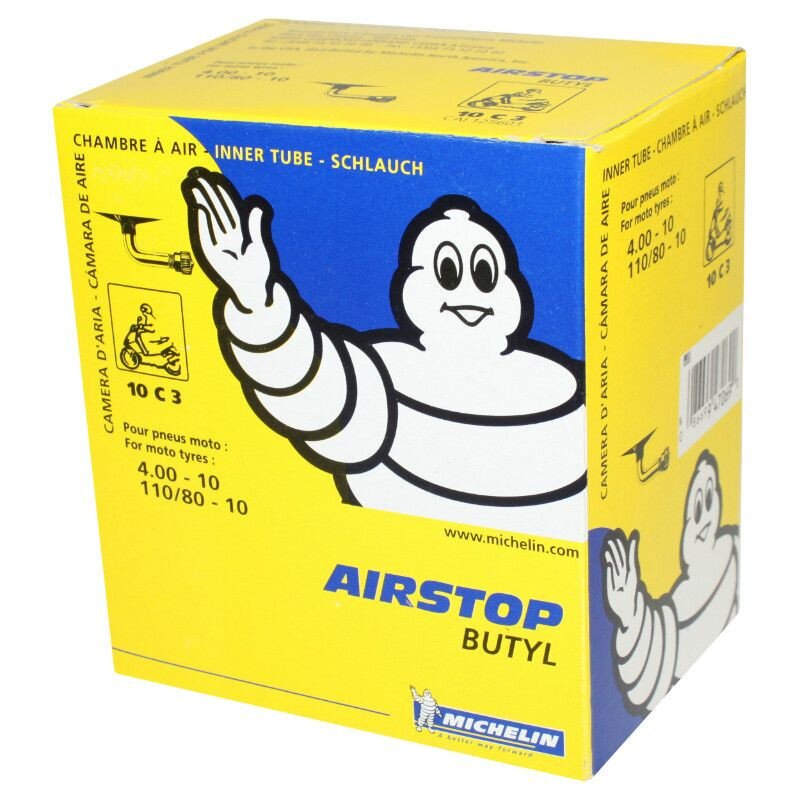 Image of Schlauch 10" 4.00 Michelin Airstop 10c3 90° Ventil