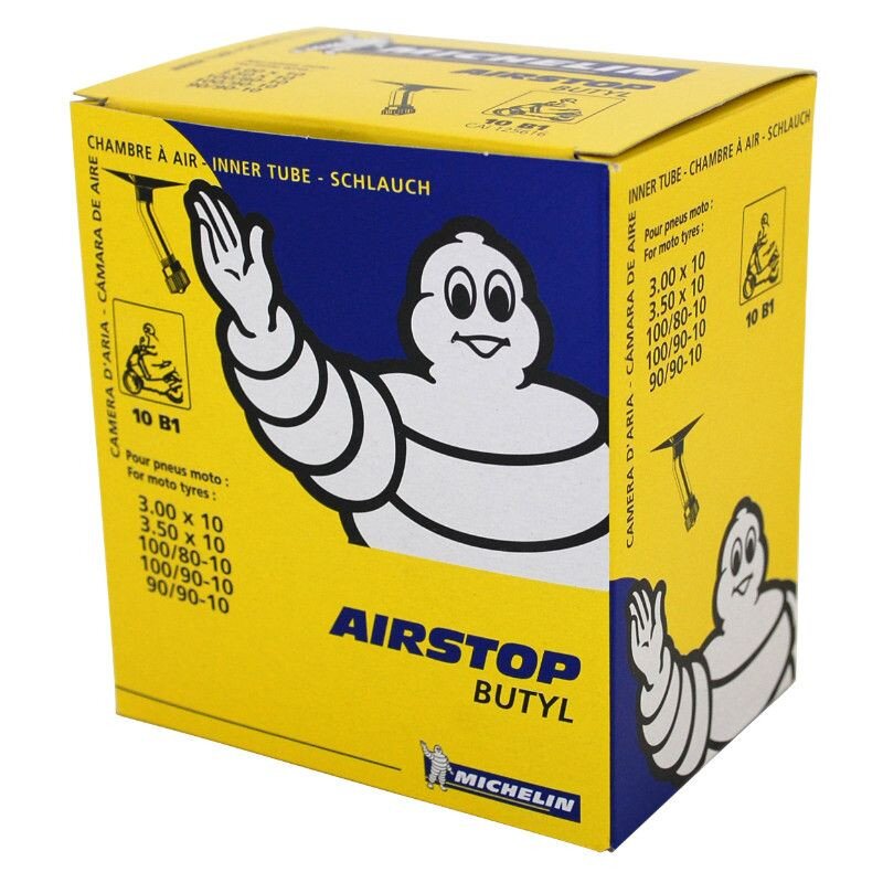 Image of Schlauch 10" 3.00 3.50 Michelin Airstop 10b1 150° Ventil