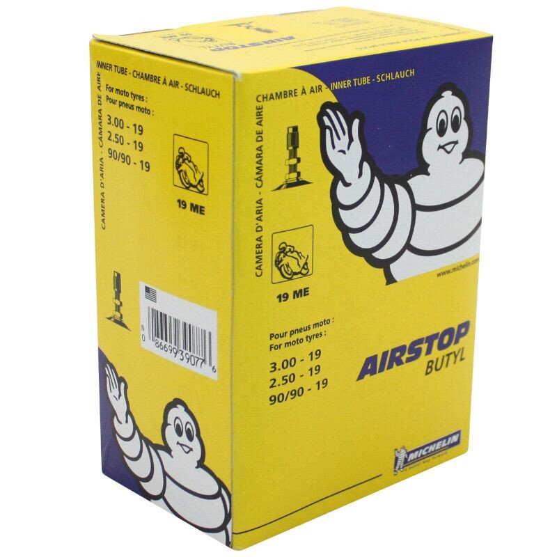 Image of Schlauch 19" 2.50 3.00 Michelin Airstop 19me TR4 Ventil