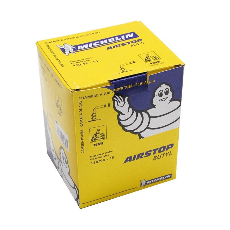 Image of Schlauch 15" 130/90 Michelin Airstop 15mi 90° Ventil