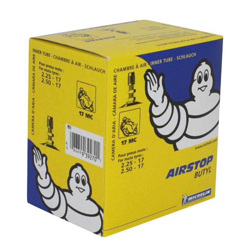 Image of Schlauch 17" 2.25 2.50 Michelin Airstop 17mc TR4 Ventil