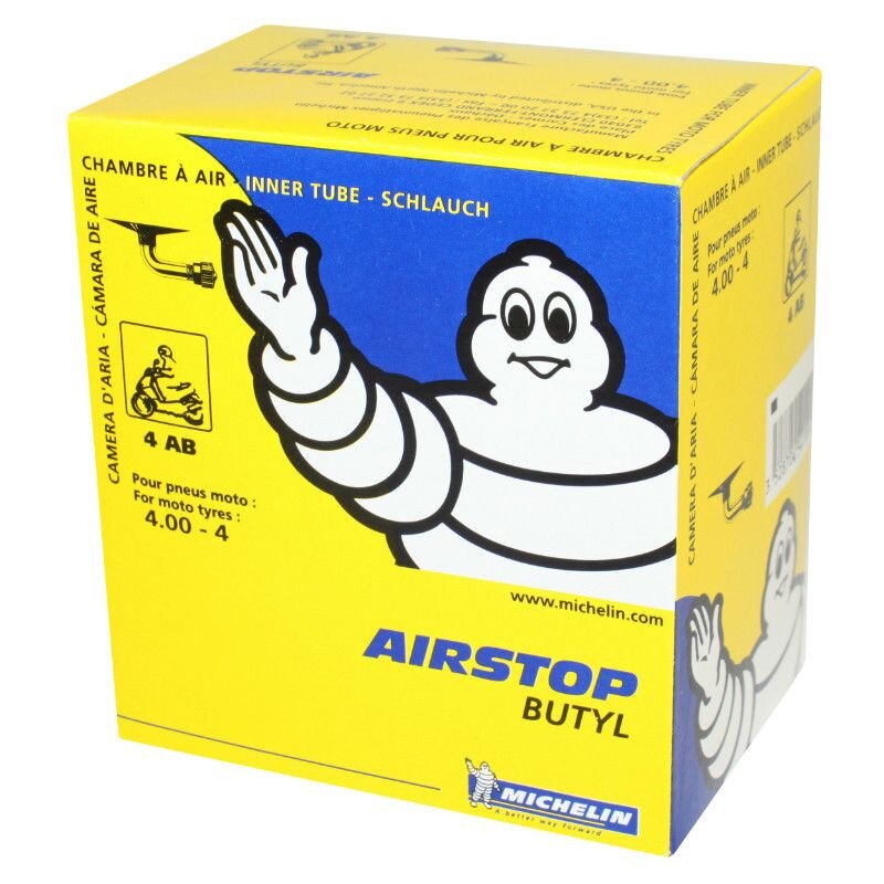 Image of Schlauch 4" 4.00 Michelin Airstop 4ab 90° Ventil