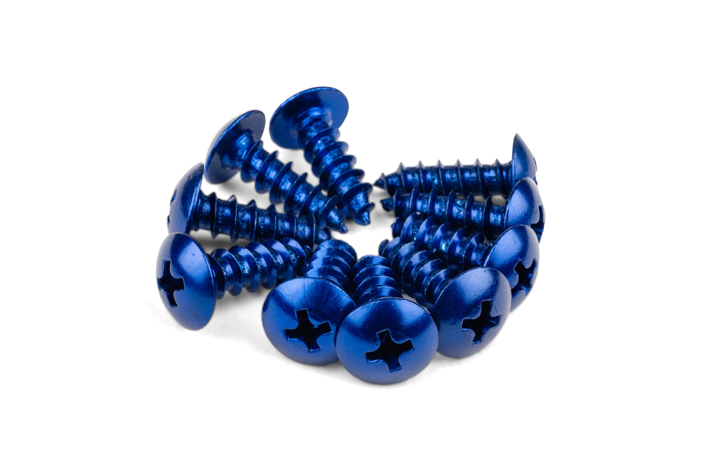 Image of Verkleidungsschrauben Alu M5x12 blau (x 10)