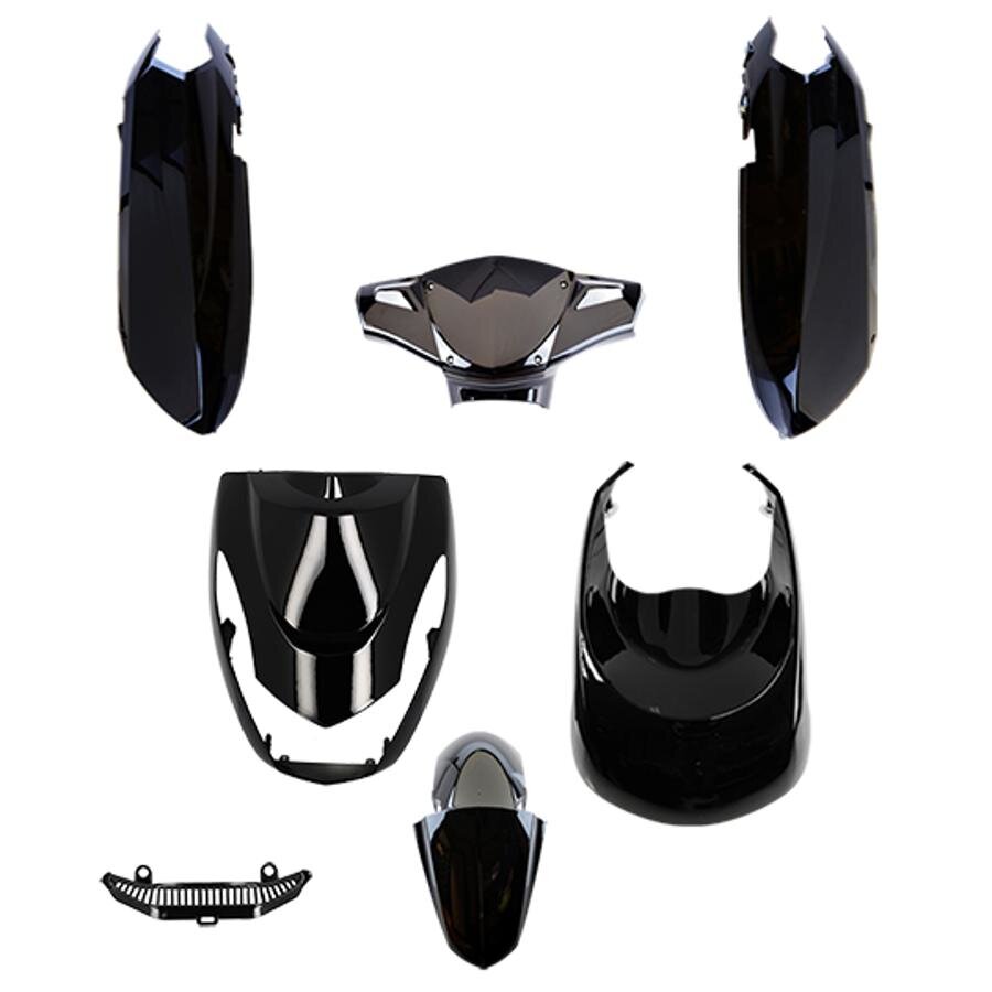 Image of Verkleidungskit 6 Teile schwarz metallic Peugeot Kisbee