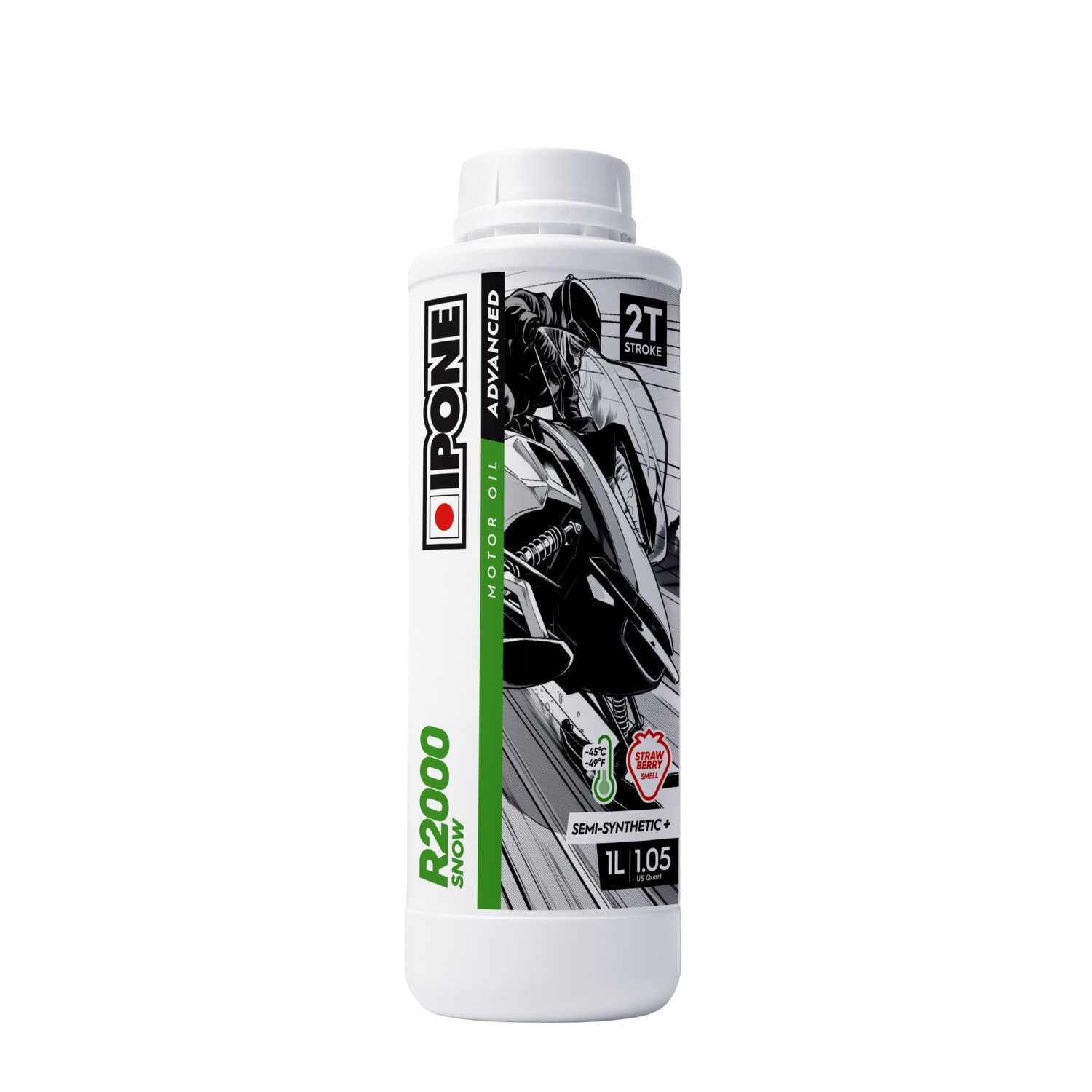 Image of 2-Takt Öl Ipone R2000 Snow Erdbeer 1L