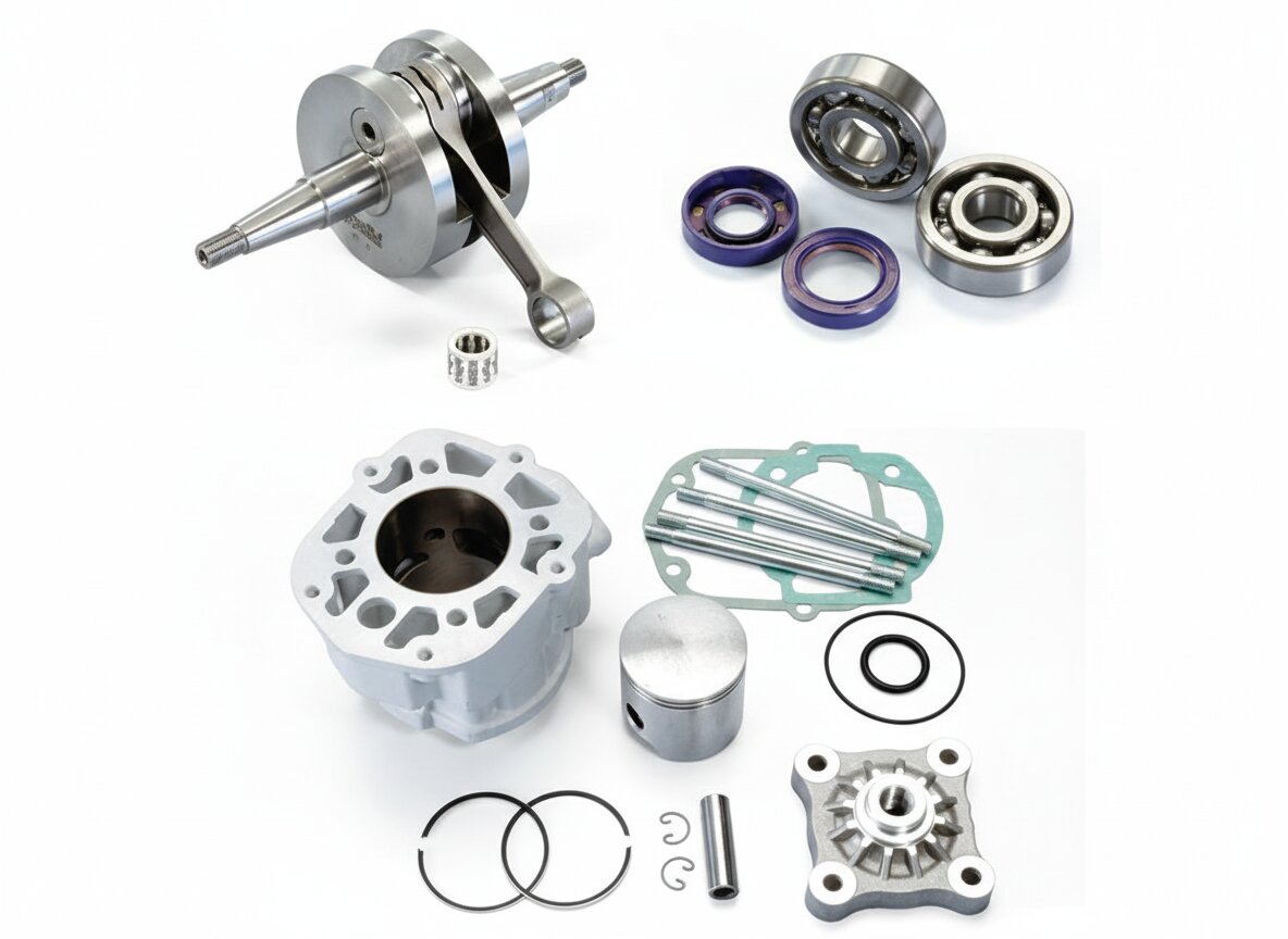 Tuningkit Zylinder + Kurbelwelle Polini Alu Racing 80ccm Derbi Euro 3 / 4