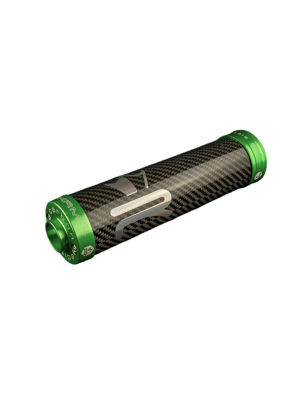 Image of Endschalldämpfer KRM Carbon Hologramm 70-90cc grün