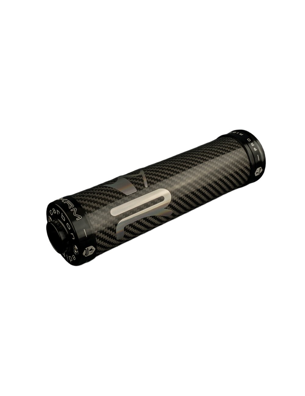 Image of Endschalldämpfer KRM Carbon Hologramm 70-90cc schwarz