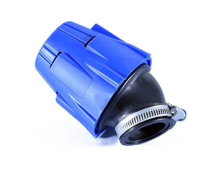 Image of Luftfilter Polini Air Box 115x80mm AW 37/38mm PHBG/PHBL 30° blau