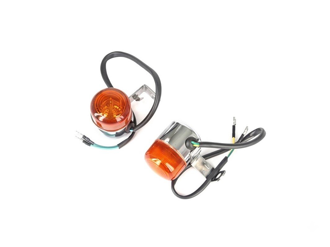 Image of Blinker Honda Dax Replica Chrom / Orange