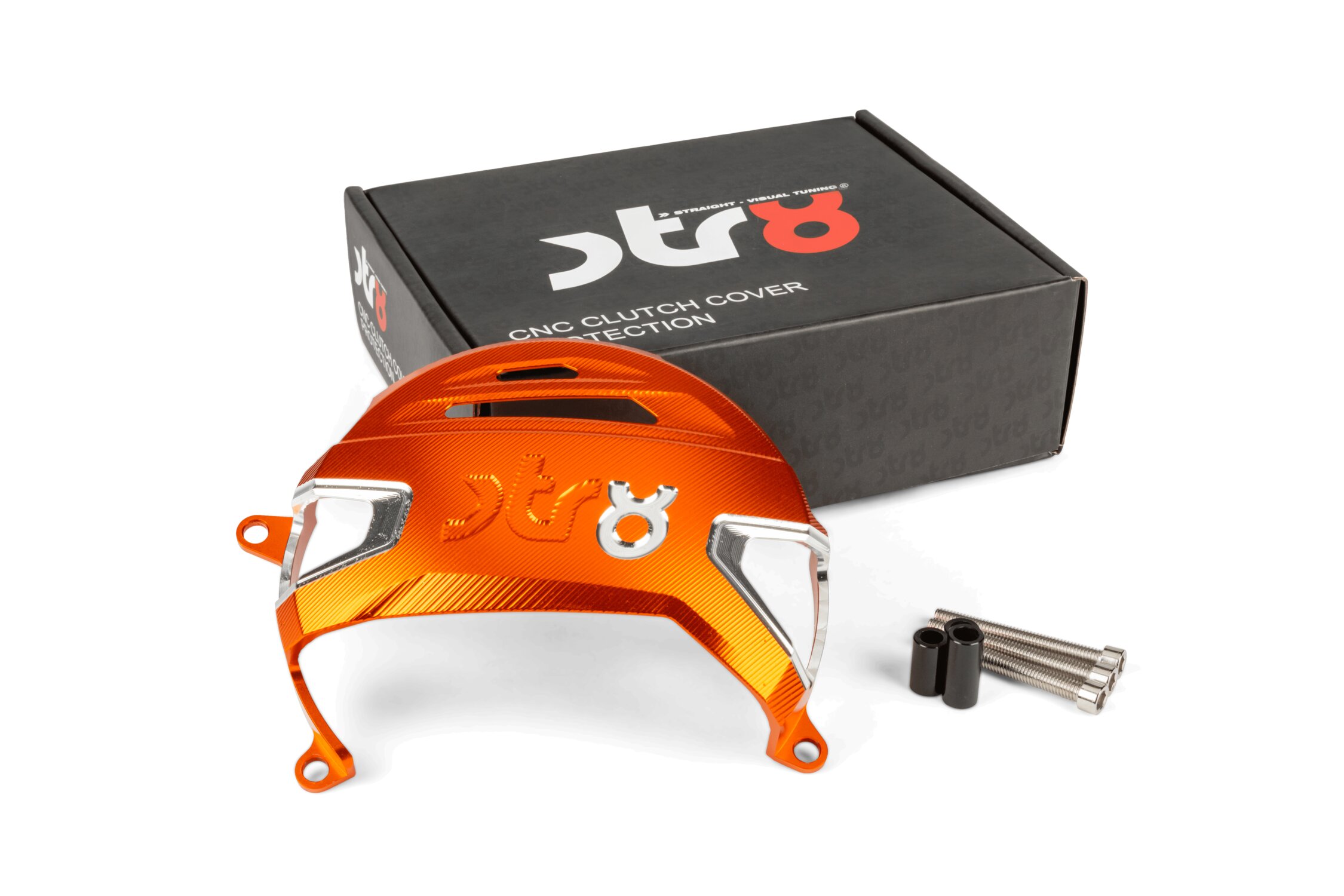 Image of Kupplungsdeckelschutz STR8 AM6 Alu CNC Orange